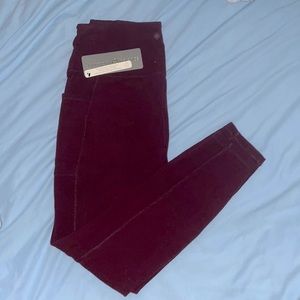 Square ribbed leggings size L- NWT